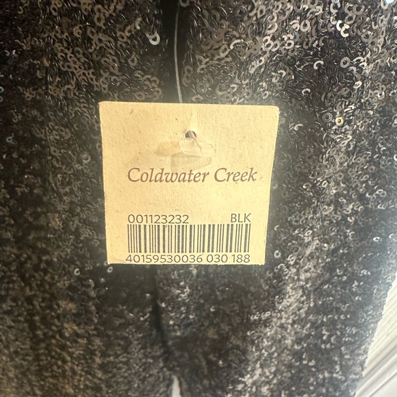 NEW Coldwater Creek Black Sequined Lined Dress “A Time To Shine” Women’s Size 18 - Picture 6 of 9